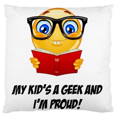 Geek Kid Large Cushion Case (one Side) by athenastemple