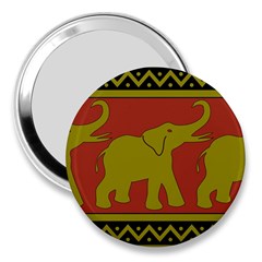 Elephant Pattern 3  Handbag Mirrors by Nexatart