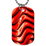 Fractal Mathematics Abstract Dog Tag (One Side) Front