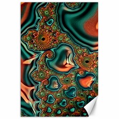 Painted Fractal Canvas 20  X 30   by Fractalworld