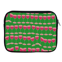 Wine Red Champagne Glass Red Wine Apple Ipad 2/3/4 Zipper Cases by Nexatart