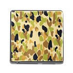 Army Camouflage Pattern Memory Card Reader (Square) Front