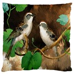 Backdrop Colorful Bird Decoration Large Flano Cushion Case (One Side) Front