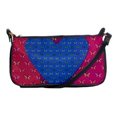 Butterfly Heart Pattern Shoulder Clutch Bags by Nexatart