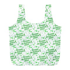 Saint Patrick Motif Pattern Full Print Recycle Bags (l)  by dflcprints