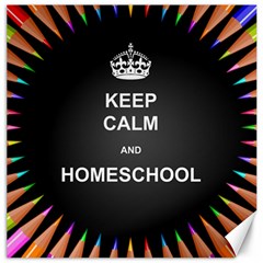 Keepcalmhomeschool Canvas 20  X 20   by athenastemple