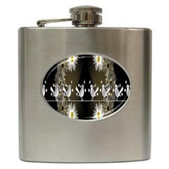 Daisy Bird  Hip Flask (6 Oz) by Nexatart