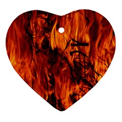 Fire Easter Easter Fire Flame Ornament (heart) by Nexatart