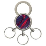 Fractal Art Digital Art 3-Ring Key Chains Front