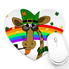 Irish Giraffe Heart Mousepads by Valentinaart