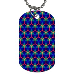 Honeycomb Fractal Art Dog Tag (one Side) by Nexatart