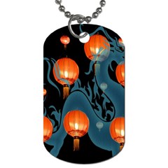 Lampion Dog Tag (two Sides) by Nexatart