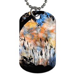 Landscape Sunset Sky Summer Dog Tag (one Side) by Nexatart