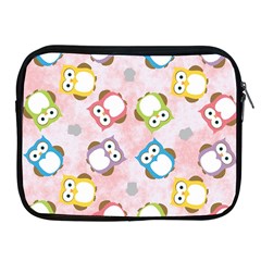 Owl Bird Cute Pattern Apple Ipad 2/3/4 Zipper Cases by Nexatart