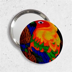 Parakeet Colorful Bird Animal 2 25  Handbag Mirrors by Nexatart