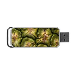 Pineapple Fruit Close Up Macro Portable Usb Flash (one Side) by Nexatart