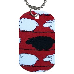 Sheep Dog Tag (one Side) by Nexatart