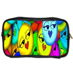 Smiley Girl Lesbian Community Toiletries Bags 2-side by Nexatart