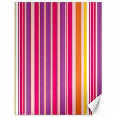 Stripes Colorful Background Pattern Canvas 18  X 24   by Nexatart