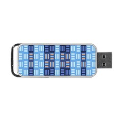 Textile Structure Texture Grid Portable Usb Flash (two Sides) by Nexatart