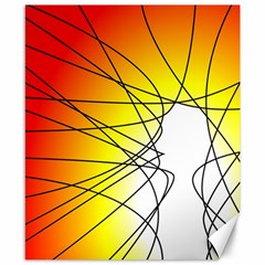 Spirituality Man Origin Lines Canvas 8  X 10  by Amaryn4rt