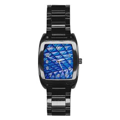 Lines Geometry Architecture Texture Stainless Steel Barrel Watch by Amaryn4rt