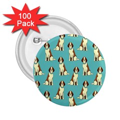 Dog Animal Pattern 2 25  Buttons (100 Pack)  by Amaryn4rt