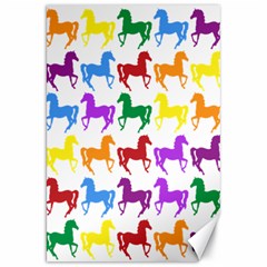 Colorful Horse Background Wallpaper Canvas 20  X 30   by Amaryn4rt