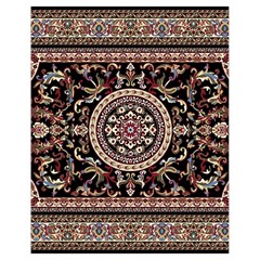 Vectorized Traditional Rug Style Of Traditional Patterns Drawstring Bag (small) by Amaryn4rt