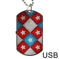 Atar Color Dog Tag Usb Flash (one Side) by Amaryn4rt