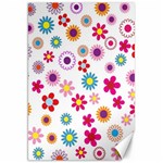 Colorful Floral Flowers Pattern Canvas 20  x 30   19.62 x28.9  Canvas - 1