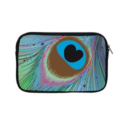 Peacock Feather Lines Background Apple Macbook Pro 13  Zipper Case by Simbadda