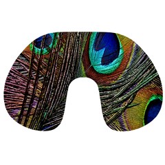 Peacock Feathers Travel Neck Pillows by Simbadda