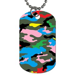 Rainbow Camouflage Dog Tag (two Sides) by boho