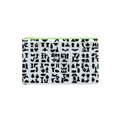 Anchor Puzzle Booklet Pages All Black Cosmetic Bag (xs) by Simbadda