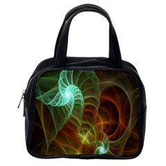 Art Shell Spirals Texture Classic Handbags (one Side) by Simbadda