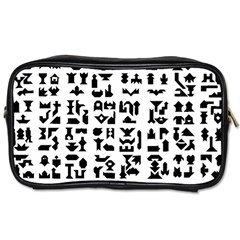 Anchor Puzzle Booklet Pages All Black Toiletries Bags 2-side by Simbadda