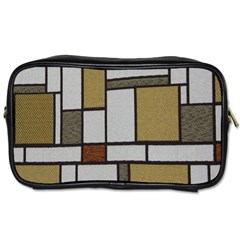 Fabric Textures Fabric Texture Vintage Blocks Rectangle Pattern Toiletries Bags 2-side by Simbadda