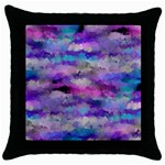 1 111111111artcubes Throw Pillow Case (Black) Front