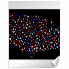 America Usa Map Stars Vector  Canvas 12  X 16   by Simbadda