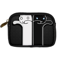 Texture Cats Black White Digital Camera Cases by Simbadda