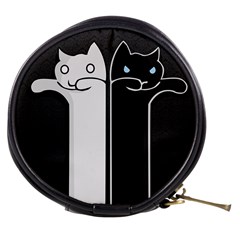 Texture Cats Black White Mini Makeup Bags by Simbadda