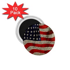 Vintage American Flag 1 75  Magnets (10 Pack)  by Valentinaart