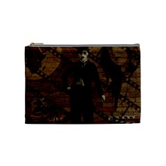 Charlie Chaplin  Cosmetic Bag (medium)  by Valentinaart