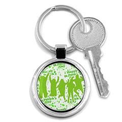 Saint Patrick Motif Key Chains (round)  by dflcprints