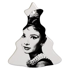 Audrey Hepburn Christmas Tree Ornament (two Sides) by Valentinaart