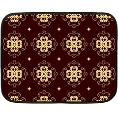 Seamless Ornament Symmetry Lines Double Sided Fleece Blanket (mini)  by Simbadda