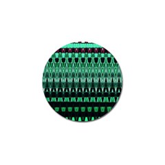 Green Triangle Patterns Golf Ball Marker (4 Pack) by Simbadda