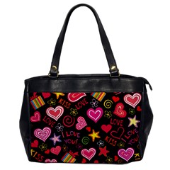 Love Hearts Sweet Vector Office Handbags by Simbadda