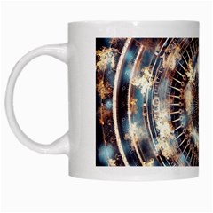 Science Fiction Background Fantasy White Mugs by Simbadda